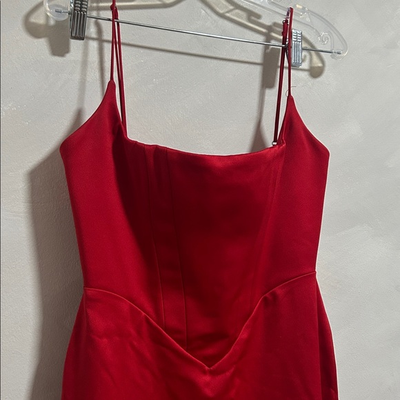 House of CB Olivette dress red size medium corset mermaid maxi satin glam - Picture 6 of 8